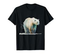 Beau Portrait d'ours Polaire à l'aquarelle T-Shirt
