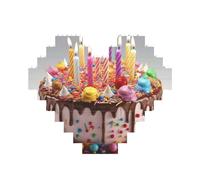 Beau puzzle de briques de construction en forme de cœur, puzzle photo personnalisé pour adultes micro blocs de construction 3D pour décoration d'intérieur