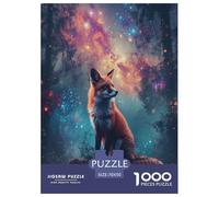 Beau Renard Puzzles Animal 1000 Pièces Adultes Cadeaux d'anniversaire pour Noël Jeux Éducatifs Décoration Intérieure Family Games Relaxation Et Sagesse 70x50cm/1000pcs