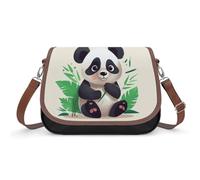 Beau sac à bandoulière en cuir pour femme, sac à main de voyage, sac fourre-tout pour un usage quotidien, Panda Star, Taille unique