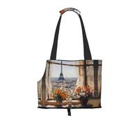 Beau sac à bandoulière imprimé Pylons in The Distance pour animaux de compagnie, convient pour les petits chiens et chats, shopping et voyage, sac double usage