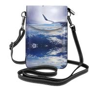 Beau sac à bandoulière Sky Airplane avec rabat et fente pour cartes, parfait pour les voyages, un usage quotidien et une utilisation en extérieur.