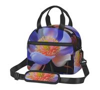 Beau sac à déjeuner fourre-tout avec imprimé floral pour homme et femme, sac isotherme pour l'école, le pique-nique, le travail en plein air