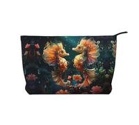 Beau sac à maquillage tendance en velours côtelé avec fermeture éclair, convient pour les voyages, le camping et une utilisation quotidienne