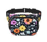 Beau sac banane carré à double couche avec sangle réglable pour activités de plein air, noir, taille unique, Noir , Taille unique