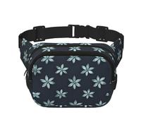 Beau sac banane carré double couche camélia - Sac banane unisexe partout pour la course, les voyages, la randonnée, le fitness, noir, taille unique, Noir/blanc, One Size