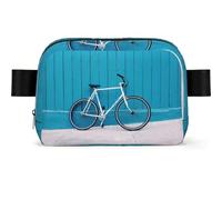 Beau sac banane carré tendance avec impression, tissu sergé résistant à l'eau, sac de poitrine ou sac ceinture, sangle réglable 65-120 cm pour homme et femme