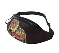 Beau sac banane éléphant pour homme et femme - Sac banane étanche pour le sport - Sac banane d'extérieur