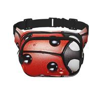 Beau sac banane en forme de coccinelle - Petit sac banane tendance - Léger - Pour femme et homme - Pour la course à pied, l'entraînement, la randonnée, les voyages