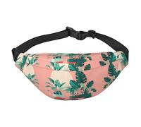 Beau sac banane en forme de plantes vertes en pot pour garçons, grand sac banane de voyage tendance pour le sport, la course à pied, le cyclisme, les voyages, la pêche