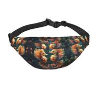 Beau sac banane pour couple d'hippocampes pour garçons, adapté pour profiter du sport, de la course, du cyclisme, des voyages, de la pêche