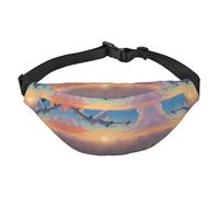 Beau sac banane tendance en forme d'avion, sac banane de voyage décontracté pour garçons, adapté pour le sport, la course, le cyclisme, les voyages, la pêche