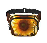 Beau sac banane tournesol réglable, grand sac banane de voyage, sac banane unisexe