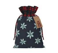 Beau sac cadeau camélia bicolore avec cordon de serrage S beau pratique adapté pour Noël et les anniversaires