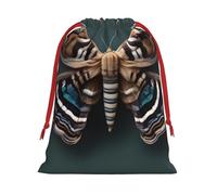Beau sac cadeau imprimé papillon de nuit élégant sacs de vacances, cadeaux de mariage, emballage de bonbons, stockage réutilisable