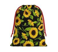 Beau sac cadeau imprimé tournesol élégant sacs de vacances, cadeaux de mariage, emballage de bonbons, stockage réutilisable