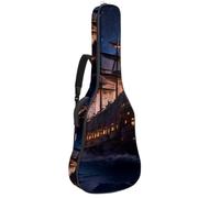 Beau sac de guitare pour guitares de 40/41/42 pouces, étanche, plusieurs poches, vaisseau spatial ancien, Multicolore #08, 42.9x16.9x4.7 in, Sac pour guitare