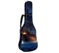 Beau sac de guitare pour guitares de 40/41/42 pouces, étanche, plusieurs poches, vaisseau spatial ancien, Multicolore #06, 42.9x16.9x4.7 in, Sac pour guitare