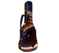Beau sac de guitare pour guitares de 40/41/42 pouces, étanche, plusieurs poches, vaisseau spatial ancien, Multicolore #07, 42.9x16.9x4.7 in, Sac pour guitare