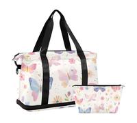 Beau sac de sport à boutons pour la gym, le sport, le week-end, sac de nuit avec trousse de toilette pour trekking, grande capacité, belles boutonnières, 1 size