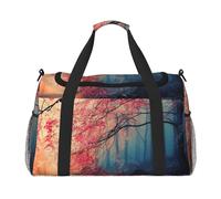Beau sac de sport pour femme avec compartiment, sac de sport avec compartiment, sac fourre-tout pour homme, sac fourre-tout pour femme, sac à main de week-end pour femme, Noir , Taille unique