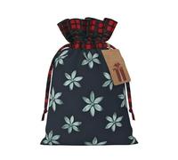 Beau sac de vacances avec cordon de serrage imprimé camélia 21,1 x 30 cm pour décoration de fête de Noël sac cadeau