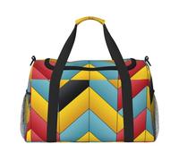 Beau sac de voyage à frontières, sacs de week-end pour homme et femme, adapté pour les voyages et les activités de plein air