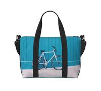 Beau sac de voyage à main pour vélo - Compagnon de voyage léger et polyvalent avec design spacieux, sac multi-usages, sac de bagage, sac de plage, sac de sport, sac de sport, Noir , Taille unique,