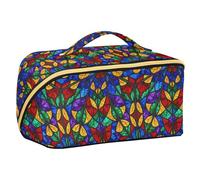 Beau sac de voyage mandala vitrail avec séparateurs essentiels sacs de voyage pour femmes accessoires de voyage