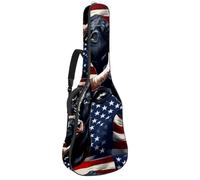 Beau sac étanche pour guitare acoustique, rangement efficace pour guitares de 40/41/42 pouces, animaux drapeau américain, multicolore, 42.9x16.9x4.7 in, Sac pour guitare