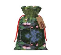 Beau sac fourre-tout robuste avec cordon de serrage, parfait pour les cadeaux, les voyages et une utilisation quotidienne avec étiquettes cadeaux en papier kraft