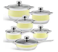 Beau set de casseroles en acier inoxydable EDENBERG EB 9981 (12 éléments)