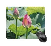 Beau tapis de souris carré avec base en caoutchouc antidérapant - 18 x 22 cm - Tapis de souris de jeu ultra fin pour ordinateur portable, accessoires de bureau