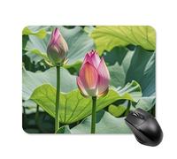 Beau tapis de souris carré avec base en caoutchouc antidérapant - 20 x 25 cm - Ultra fin - Pour ordinateur portable - Accessoires de bureau