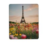 Beau tapis de souris imprimé Tour Eiffel Paris pour jeux vidéo, ordinateur portable, 25,4 x 30,5 cm, bureau 20 x 24,1 cm