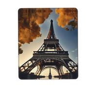 Beau tapis de souris imprimé Tour Eiffel Paris pour jeux vidéo, ordinateur portable, 25,4 x 30,5 cm, bureau 20 x 24,1 cm