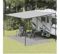 BEAU Tapis de tente/Tapis de camping - 300x600 cm anthracite - et blanc mode752696