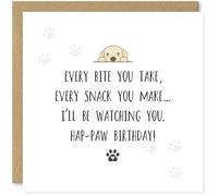 Beau Willows Carte d'anniversaire amusante de la part du chien - Carte d'anniversaire hilarante pour femme, mari, petit ami, petite amie, fille, sœur - Carte humoristique pour parents de chiens