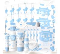 BeauBase 20 pièces Lait Coffret Soins Visage Femme avec Masque Hydratant | Coffret Routine Skincare Visage, Kit Produit Beauté Voyage pour Voyages, Fitness, Travail, Déplacements Professionnels, etc.