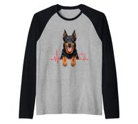 Beauceron Heartbeat Chien Maman Papa Berger De Beauce Lover Manche Raglan
