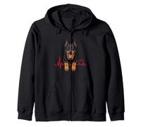 Beauceron Heartbeat Chien Maman Papa Berger De Beauce Lover Sweat à Capuche