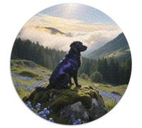 Beauceron, Puzzle 1000 Pièces en Format Rond Intégrantchien de Compagnie, De Complexité Moyenne, Parfait pour Toute La Famille Le Week-End 1000pcs (67.5x67.5cm)
