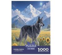 Beauceron Puzzle 1000 Pièces Jouets Série Pleine De Couleurs Pets Mignons Décoration D'intérieur Cadeau pour Adultes Enfants 38x26cm/1000pcs