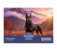 Beauceron, Puzzle De 1000 Pièces, Moment De Loisir Créatif Et Détente, Parfait pour Offrir, À Partir De 12 Ans,Chien de Compagnie, 70x50cm/1000pcs