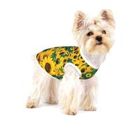 Beaucoup de Beaux tournesols,T-Shirt sans Manches en Coton pour Animaux de Compagnie, Gilet Respirant, Extensible et Doux,M
