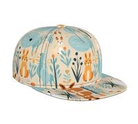 Beaucoup de lapins chapeau de soleil sportif, casquette décontractée pour tous les jours, casquette de baseball réglable, convient pour les voyages et le quotidien, noir