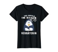 Beaucoup de succès dans Le Nouveau Travail Trahir Adieu Changement de Travail T-Shirt Graphique avec Valeur, Femme, Noir, M