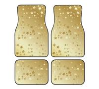 Beaucoup d'étoiles dorées sans Couture,Lot de 4 Tapis de Sol pour Voiture, Tapis de Sol antidérapants pour véhicule