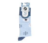 Beaucoup Mornings Chaussettes unisexe Motif ours polaire - Bleu - 43-46