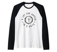 Beaucoup Peut se Produire dans 3 Jours d'élève de Pâques Manche Raglan